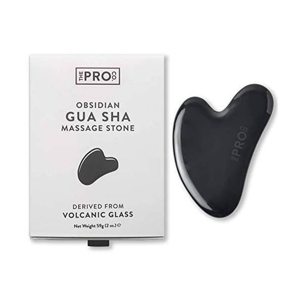 Gua Sha pour visage - Masseur Anti Cellulite - Gua Sha Visage Massage - Rouleau De Massage - Pierre Gua Sha en Obsidienne Noi