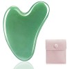 Gua Sha - Outils pour le visage, les yeux, le cou et le corps - Pierres de jade Gua Sha - Pour la thérapie physique et le spa