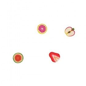 1 boîte de mini tranches de fruits 3D, décoration créative dart dongle mignon ongle de doigt fruits frais multi-usage en ar