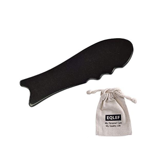 Buffalo Horn Gua Sha Guasha Planche à outils de massage en forme de poisson