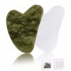 Jissta 2 Pièces à Gua Sha,Guasha Pour Visage,Maderotherapie,Pierres de Massage à Gratter,Outils de Massage à Gratter pour les