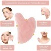 Gua Sha Visage,Outil de massage de grattage Gua Sha,Outil de Massage Facial Gua Sha,Outil de Massage visage,Gua Sha Visage Co