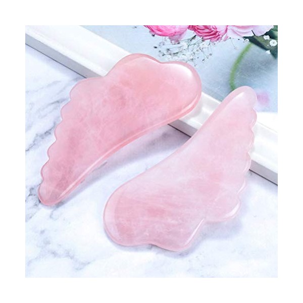 SOLUSTRE Gua Sha Scraping Outil de Massage Cristal Jade Peigne Bord Guasha Board pour Spa Acupuncture Outils de Massage Trigg