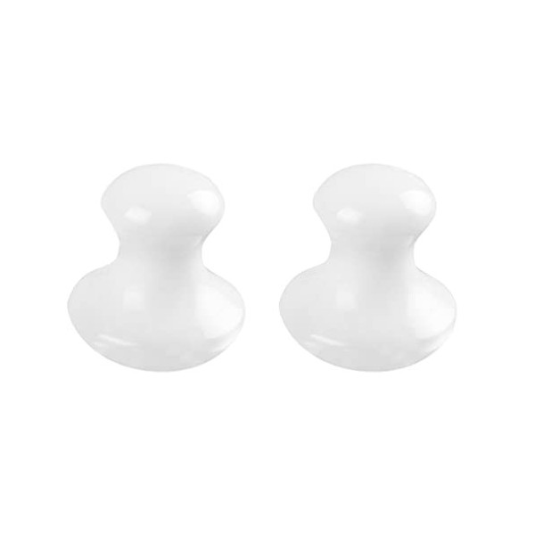 OSALADI 2Pcs Gua Sha Tools Quartz Champignon Visage Massager Santé Pierres Jade Stones Champignon Tool de Massage pour Femme 