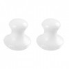 OSALADI 2Pcs Gua Sha Tools Quartz Champignon Visage Massager Santé Pierres Jade Stones Champignon Tool de Massage pour Femme 