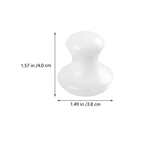 OSALADI 2Pcs Gua Sha Tools Quartz Champignon Visage Massager Santé Pierres Jade Stones Champignon Tool de Massage pour Femme 