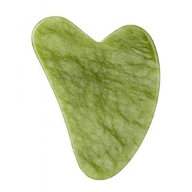 Jiacheng29_ Guasha Stone, Planche De Grattoir De Massage du Visage en Faux Jade De Massage Corporel en Forme De Coeur pour Le