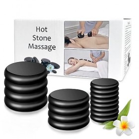 OKSANO Lot de 16 grands kits de massage pour pierre chaude de basalte et pierre chaude pour massage de pierres chaudes – Idéa