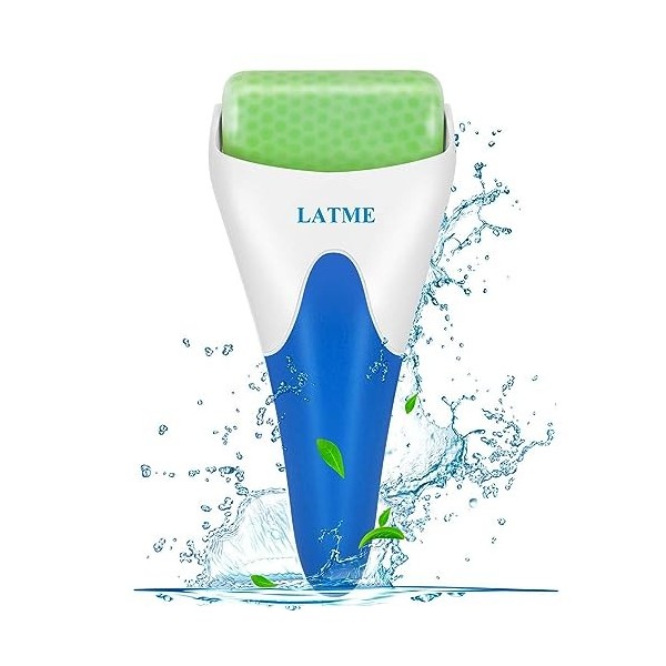 LATME Rouleau de glace pour le visage, les yeux, les femmes, le massage du visage, les poches, la migraine, le soulagement de...