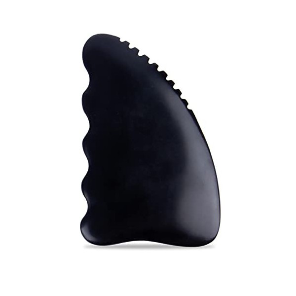 Ori MAGICI Outils de massage du visage et du corps, pierre Gua Sha Bian unique à 9 bords, pierre Gua Sha 3D avec stries, outi