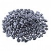 Mini pierres polies en hématite - 100 g - Puces de 6 à 10 mm de diamètre