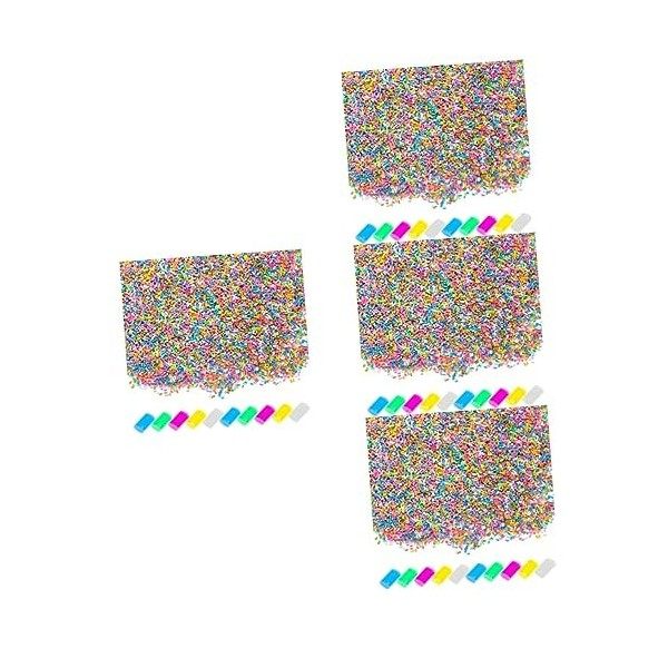 COHEALI 300 Pièces Polymère Argile Couleur Rayures Manucure Kit Perlé Bracelet Décor De Noël Faux Noël Arrose Faux Bonbons Fa