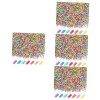 COHEALI 300 Pièces Polymère Argile Couleur Rayures Manucure Kit Perlé Bracelet Décor De Noël Faux Noël Arrose Faux Bonbons Fa