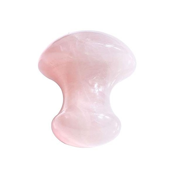 PESOENTH Outil de massage fait à la main en quartz rose Jade Gua Sha, pierre naturelle Guasha Planche de massage en cristal r
