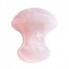 PESOENTH Outil de massage fait à la main en quartz rose Jade Gua Sha, pierre naturelle Guasha Planche de massage en cristal r
