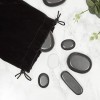 Hot Stone Lot de 20 pierres de massage pour le dos en basalte pour spa