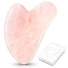 Gua Sha Pierre Quartz Rose Outil de Massage Outil de Jade Naturel Outil de Soin du Visage Grattoir GuaSha Pierres de Massage 