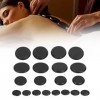 Jiawu 20 Pierres Chaudes pour Massage avec Kit Chauffant, Ensemble de Massage aux Pierres Chaudes de Basalte, Boîte Chauffant