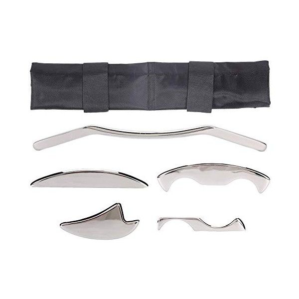 Outils de massage de grattage pratiques de haute qualité en acier inoxydable, outils de grattage Gua Sha, différentes formes 