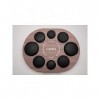 ELEEELS S1 Hot Stone Massage Set de 8 Pierres Chaudes en Basalte Chauffe-Thérapie Luminothérapie Aromathérapie Massage Visage