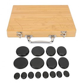 Lot de 16 Chauffe-pierres Chaudes, Chauffage Rapide, Forme Ronde, Libération de la Tension, Réduction de la Pression, Pierres