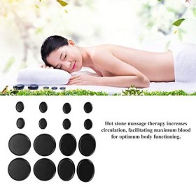 Spa Pierre, 16Pcs / Box Massage Du Corps SPA Hot Stone Ensemble Pierres De Massage Professionnelles Pierres Naturelles Lave P