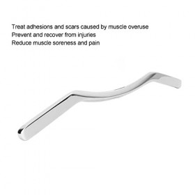 Outil de Raclage en Acier Inoxydable Outil de Massage Gua Sha Outil de Raclage du Corps Planche de Raclage de Type M pour les