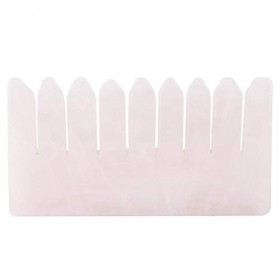 Pierre naturelle Gua Sha grattant loutil de peigne de massage Rose Quartz Gua Sha peigne de démolition pour la santé beauté 