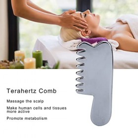 Terahertz Peigne en pierre dénergie naturelle Gua Sha Outil de massage Terahertz Outil de massage Gua Sha pour le visage, lé