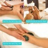 Gotfaster 4 pcs Hot Set de pierres de massage Naturel Vert jade chauffée Warmer Pierre pour spa Massage 0,005 X 3.14 en 6 x 