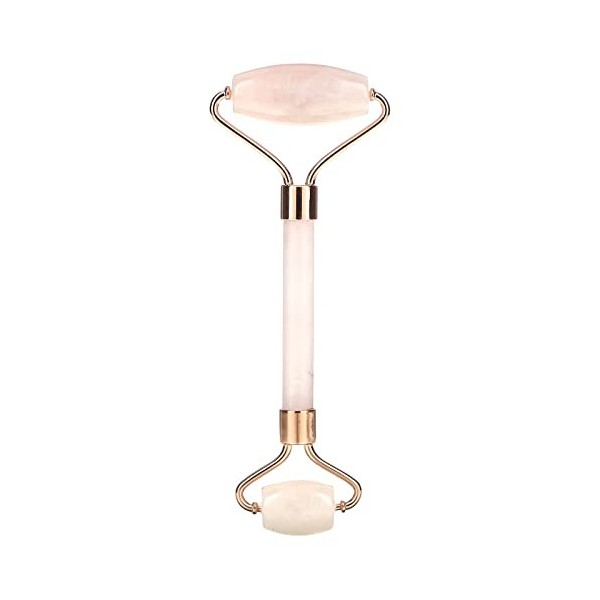 artnaturals Rouleau de massage facial en quartz rose – Rouleau de jade pour massage naturel anti-âge