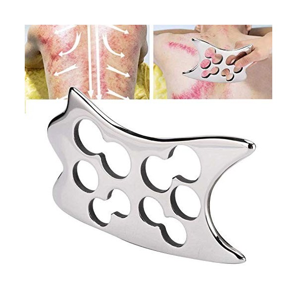 Carnaval de la Saint-Valentin Outil de grattage Gua Sha - Gua Sha Board 304 en Acier Inoxydable Acupuncture Grattage Masseur 