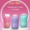 Masseur facial de Jadde Gua Sha pour le visage et le crapaud + Rouleau de glace 2 en 1 - Traitement du visage pour raffermir 