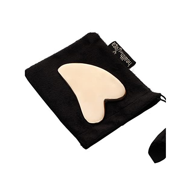 Ayurveda BronzLove Kansa Gua Sha Outil de massage – Mobilisation des tissus mous, outil de massage des tendons – Soulagement 