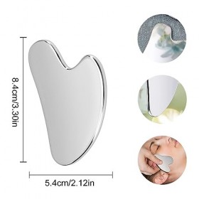 1 Pièces Grattage Du Visage Grattage Du Corps - Outil De Massage DAcupuncture Antirides Pour Les Yeux Et Le Cou En Acier Ino