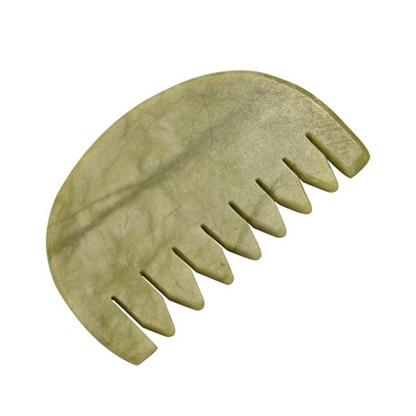 Pyatofyy 1 peigne GuaSha Board Comb naturel Jade pour le , le corps, le grattage et le massage relaxation