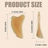 2 Pièces Gua Sha massage, Massage Visage, Outil de Massage Facial Gua Sha, Gua Sha Visage Corps, Gua Sha Outil de Massage Pie