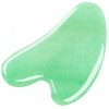 Outil de massage Gua Sha - Pierre de jade naturelle - Pour massage du visage - SPA - Soin de la peau - Sculpteur pour les yeu