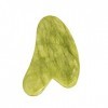 Gua Sha Outil de massage en jade naturel pour le visage, le dos, les bras, le cou, les épaules, le cou et le cou