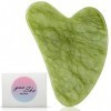 Gua Sha - 100% Naturel - Masseur Visage - Guasha pour Massage Visage et Corps - Anti-rides - Masseur Yeux Sacs et Cernes - Pi