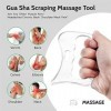 Tiamu Gua Sha Corps Masseur, Plaque de massage Scrapper en acier inoxydable, outil de spa pour réduire douleurs jambes et bra