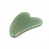 Jitnga Planche Gua Sha En Forme De Cœur En Jade Naturel Pour La Beauté Et Les Soins De La Peau - Outil De Massage Et De Gratt