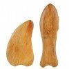 Grattoir Gua Sha 2 pièces, matériau de bois de santal de qualité supérieure Gua Sha Conseil GUA SHA outil de massage masseur 