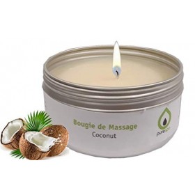 Purespa Bougie de Massage naturelle parfumée - 100% sensuel et relaxant Coconut, 80 gr 
