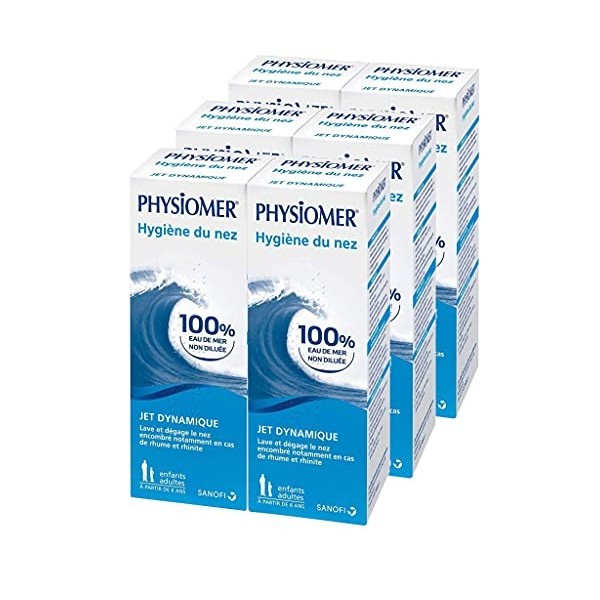 Physiomer - Jet dynamique flacon lot 6 Flacons 135ml