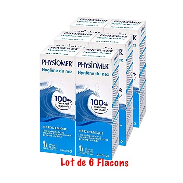 Physiomer - Jet dynamique flacon lot 6 Flacons 135ml