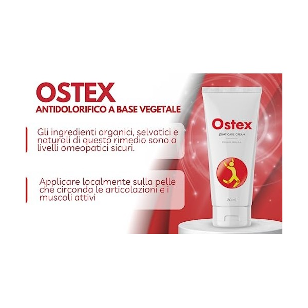 Ostex 80 ml. Crème contre les douleurs articulaires.