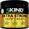 5kind Crème au chanvre ultra puissante 500ml - Huile de chanvre et arnica ultra puissantes - Douleurs musculaires, pieds, gen...