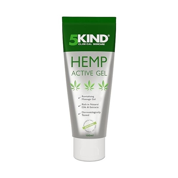 5kind Crème au chanvre ultra puissante 500ml - Huile de chanvre et arnica ultra puissantes - Douleurs musculaires, pieds, gen...
