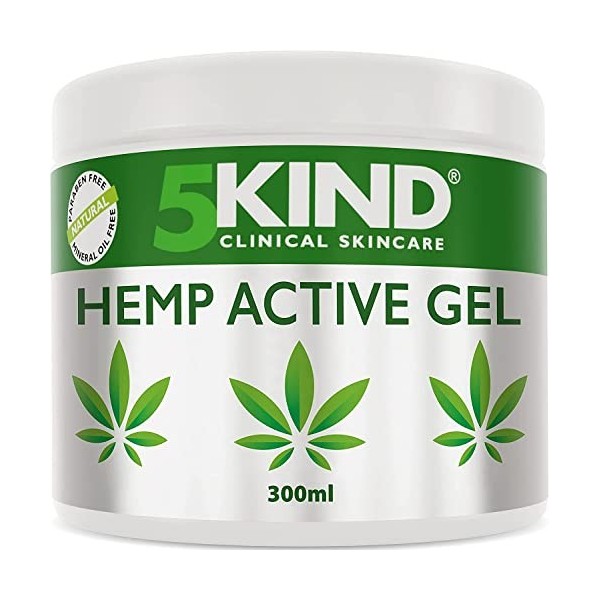 5kind Crème au chanvre ultra puissante 500ml - Huile de chanvre et arnica ultra puissantes - Douleurs musculaires, pieds, gen...